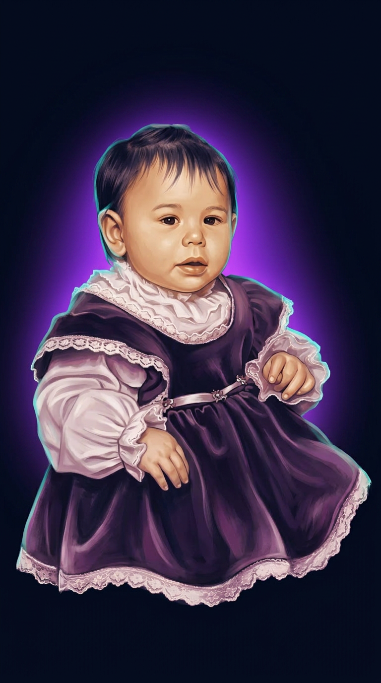 Carmen as a baby on Saipan